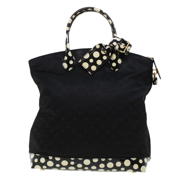 LOUIS VUITTON Vernis Dot Infinity Lockit MM Bag Black M40682 Auth ar9434B
