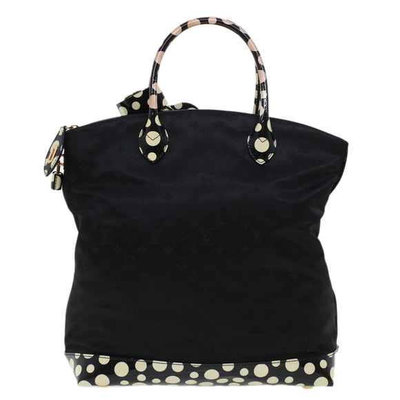 LOUIS VUITTON Vernis Dot Infinity Lockit MM Bag Black M40682 Auth ar9434B