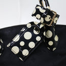 LOUIS VUITTON Vernis Dot Infinity Lockit MM Bag Black M40682 Auth ar9434B-9