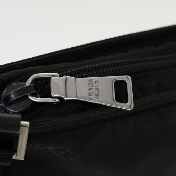 PRADA Shoulder Bag Nylon Black Auth ar9571
