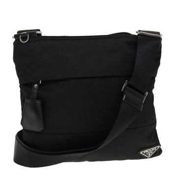 PRADA Shoulder Bag Nylon Black Auth ar9571