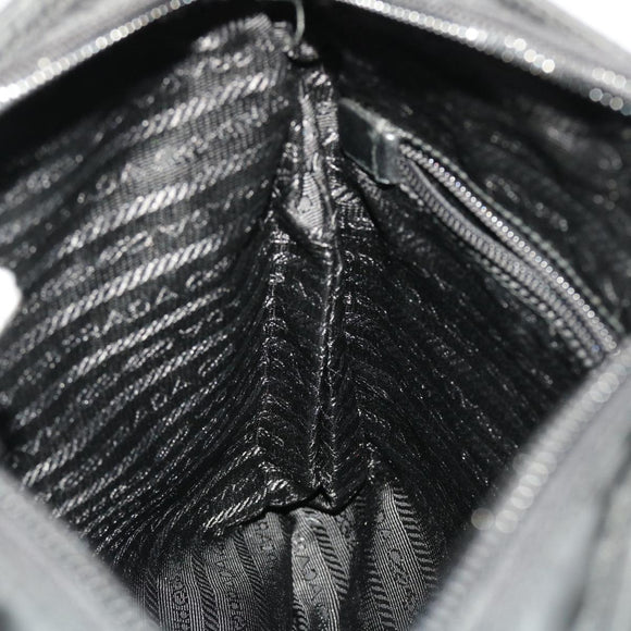 PRADA Shoulder Bag Nylon Black Auth ar9571