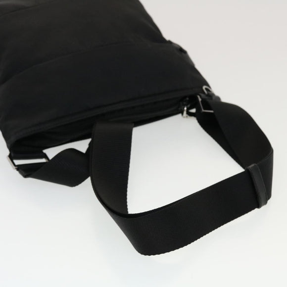 PRADA Shoulder Bag Nylon Black Auth ar9571