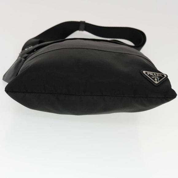 PRADA Shoulder Bag Nylon Black Auth ar9571