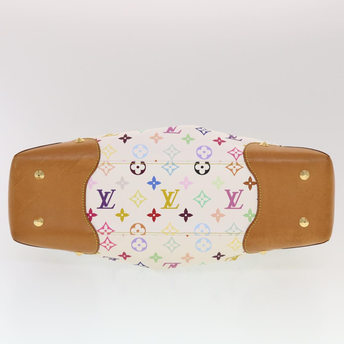 LOUIS VUITTON Monogram Multicolor Judy GM Shoulder Bag White M40253 Auth ar9578A