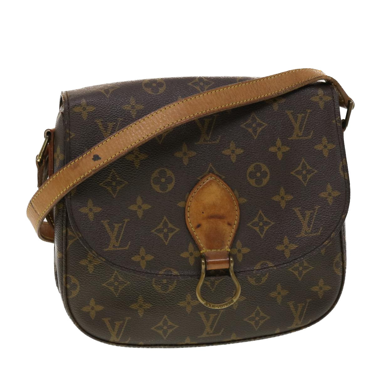 LOUIS VUITTON Monogram Saint Cloud GM Shoulder Bag M51242 LV Auth ar9592