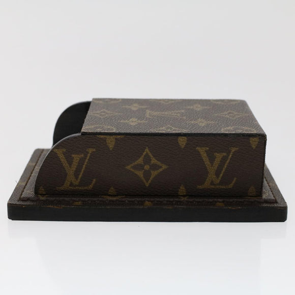 LOUIS VUITTON Monogram Notepad Holder Paper Weight LV Auth ar9643
