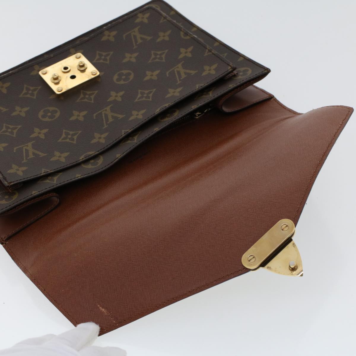 LOUIS VUITTON Monogram Monceau 28 Hand Bag 2way M51185 LV Auth ar9880B