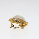 CHANEL Earring Gold Tone CC Auth ar9890B-16