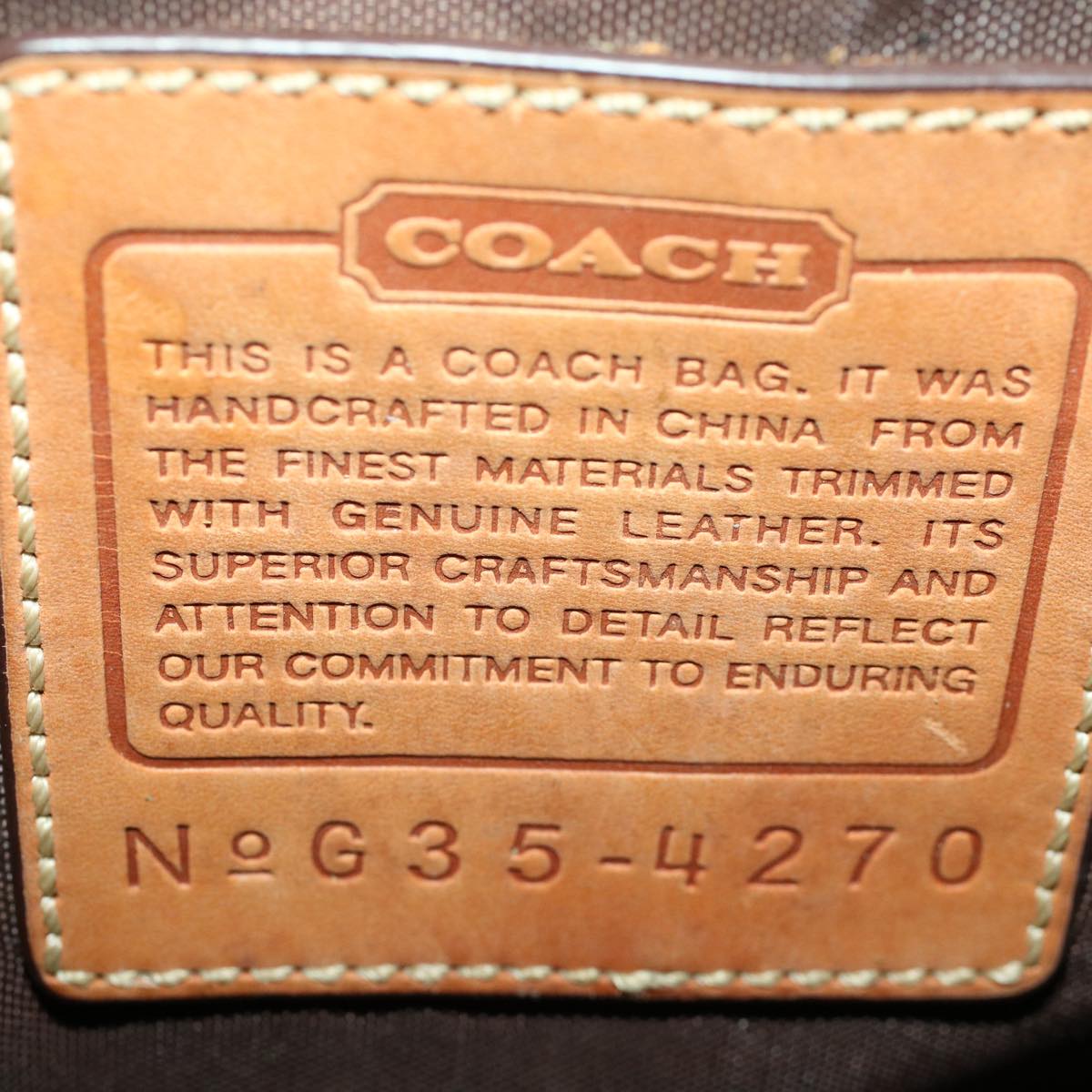 Coach Signature Shoulder Bag Canvas 3Set Beige Navy Auth ar9965