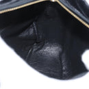 CHANEL Shoulder Bag Velor Black Gold CC Auth ARZ008SAV-20