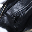 CHANEL Shoulder Bag Velor Black Gold CC Auth ARZ008SAV-22