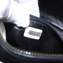 CHANEL Shoulder Bag Velor Black Gold CC Auth ARZ008SAV-11