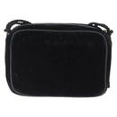 CHANEL Shoulder Bag Velor Black Gold CC Auth ARZ008SAV-2
