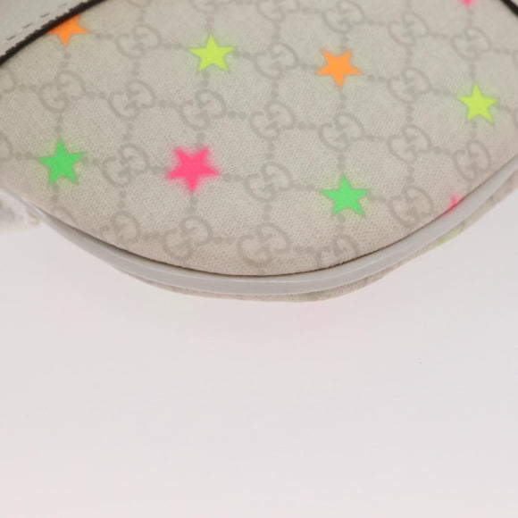 GUCCI Children's Waist Bag PVC White Silver 311159 Auth ARZ010A