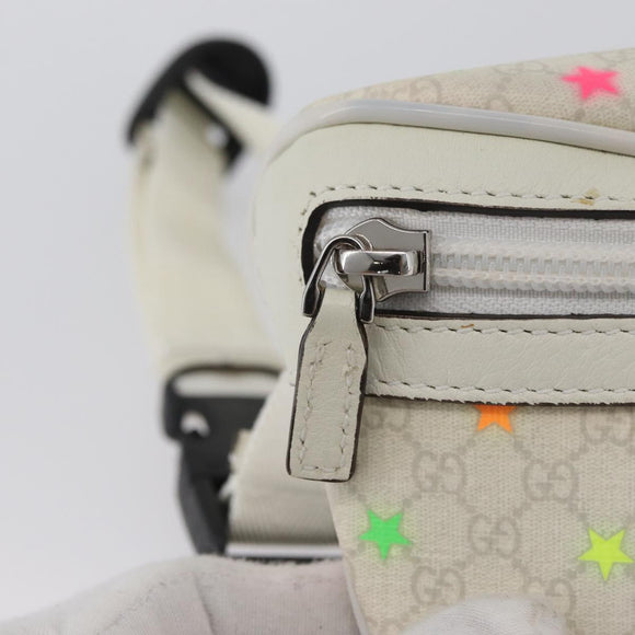 GUCCI Children's Waist Bag PVC White Silver 311159 Auth ARZ010A