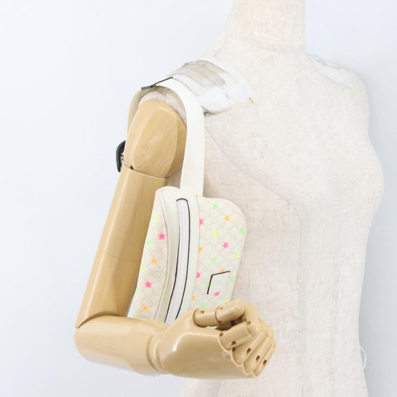 GUCCI Children's Waist Bag PVC White Silver 311159 Auth ARZ010A