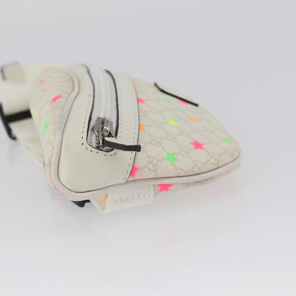 GUCCI Children's Waist Bag PVC White Silver 311159 Auth ARZ010A