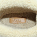 GUCCI Horsebit boots Mouton Red Gold Auth ARZ016M-18
