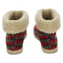 GUCCI Horsebit boots Mouton Red Gold Auth ARZ016M-2