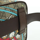GUCCI GG Canvas Disney Waist bag PVC Beige Gold 602695 Auth ARZ017SAM-9