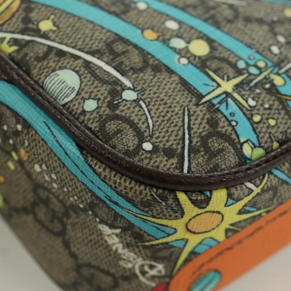 GUCCI GG Canvas Disney Waist bag PVC Beige Gold 602695 Auth ARZ017SAM