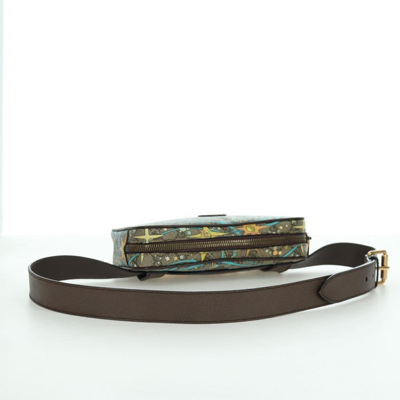 GUCCI GG Canvas Disney Waist bag PVC Beige Gold 602695 Auth ARZ017SAM