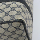 GUCCI GG Supreme Boston Bag PVC Navy Gold 39 02 007 Auth ARZ022-13