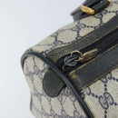 GUCCI GG Supreme Boston Bag PVC Navy Gold 39 02 007 Auth ARZ022-15