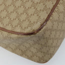 CELINE Macadam Canvas Shoulder Bag PVC Beige Gold Auth ARZ023-11