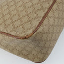 CELINE Macadam Canvas Shoulder Bag PVC Beige Gold Auth ARZ023-13
