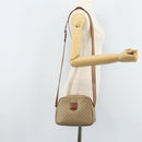 CELINE Macadam Canvas Shoulder Bag PVC Beige Gold Auth ARZ023-22