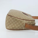 CELINE Macadam Canvas Shoulder Bag PVC Beige Gold Auth ARZ023-4