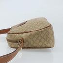 CELINE Macadam Canvas Shoulder Bag PVC Beige Gold Auth ARZ023-5