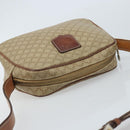 CELINE Macadam Canvas Shoulder Bag PVC Beige Gold Auth ARZ023-6