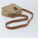 CELINE Macadam Canvas Shoulder Bag PVC Beige Gold Auth ARZ023-7