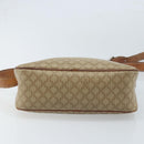 CELINE Macadam Canvas Shoulder Bag PVC Beige Gold Auth ARZ023-9