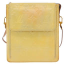 LOUIS VUITTON Monogram Vernis Motto Accessory Pouch Gris M91030 LV Auth ARZ024-13