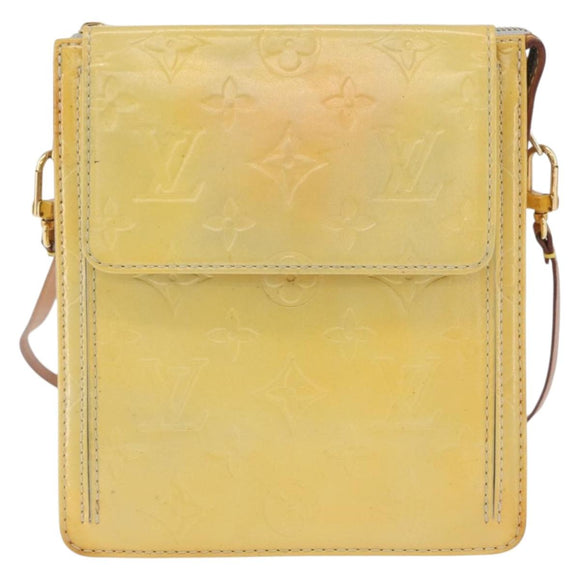 LOUIS VUITTON Monogram Vernis Motto Accessory Pouch Gris M91030 LV Auth ARZ024