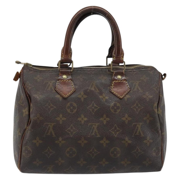 LOUIS VUITTON Monogram Speedy 25 Hand Bag M41528 LV Auth ARZ027
