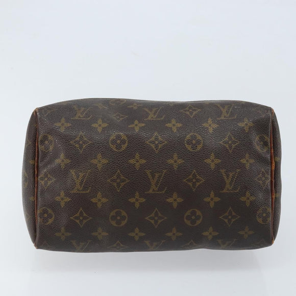 LOUIS VUITTON Monogram Speedy 25 Hand Bag M41528 LV Auth ARZ027
