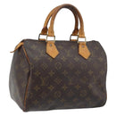 LOUIS VUITTON Monogram Speedy 25 Hand Bag M41528 LV Auth ARZ028-1
