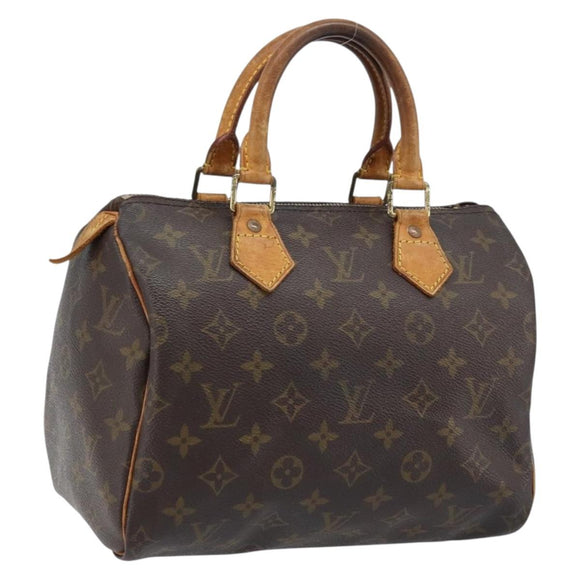 LOUIS VUITTON Monogram Speedy 25 Hand Bag M41528 LV Auth ARZ028