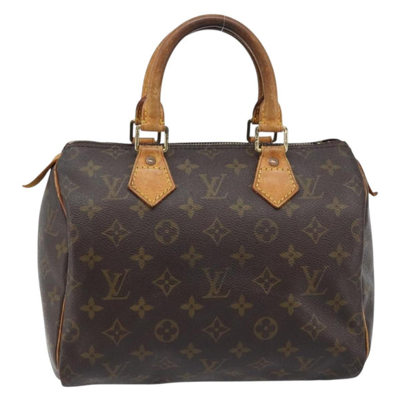 LOUIS VUITTON Monogram Speedy 25 Hand Bag M41528 LV Auth ARZ028