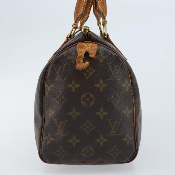 LOUIS VUITTON Monogram Speedy 25 Hand Bag M41528 LV Auth ARZ031