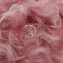 CHANEL Pouch Fur Pink Silver CC Auth ARZ032SAM-14