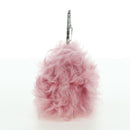 CHANEL Pouch Fur Pink Silver CC Auth ARZ032SAM-5