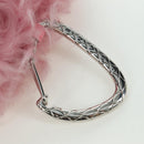 CHANEL Pouch Fur Pink Silver CC Auth ARZ032SAM-7