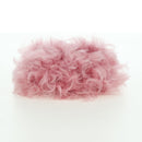 CHANEL Pouch Fur Pink Silver CC Auth ARZ032SAM-9