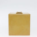 LOUIS VUITTON Monogram Vernis Bleecker Cosmetic Pouch Beige M91002 Auth ARZ033-6